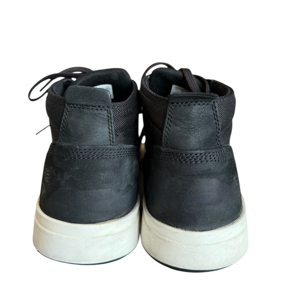 Timberland Davis Square Black Leather & Cordura Canvas Ortholite Chukka Shoe 10 - Picture 14 of 16